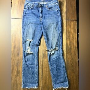 Mother Jeans Size 30 - The Mid Rise Dazzler Ankle Fray - Weekend Warrior